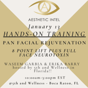 Hands on Training Pan facial rejuvenation | Aesthetic Intel in Fairfax, VA