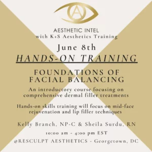 Sunday June 8, 2025- K & S Aesthetics: Foundations of Facial Balancing
