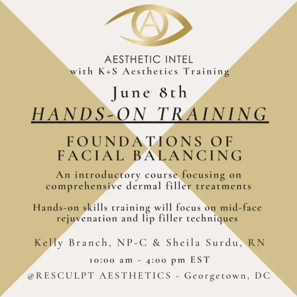 Sunday June 8, 2025- K & S Aesthetics: Foundations of Facial Balancing