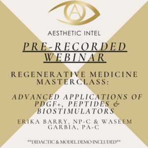 Pre-Recorded Webinar – Regenerative Medicine Masterclass