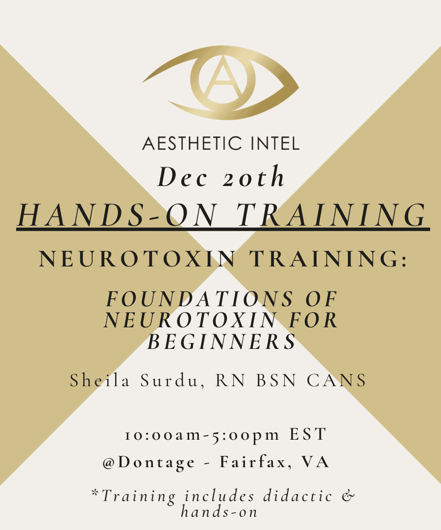 Saturday December 20 , 2025 – Foundations of Neurotoxin Hands-on Course