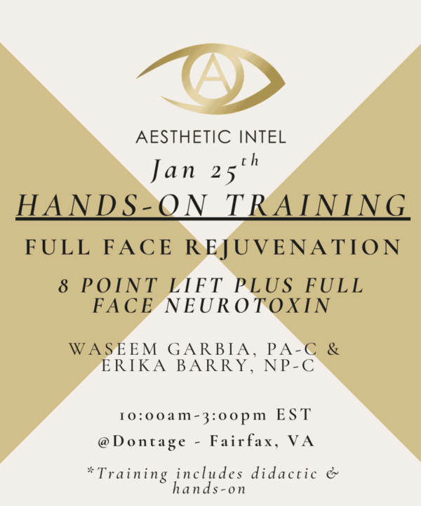 Mastering Full Face Rejuvenation /8 Point Lift – Sunday 1/25/26